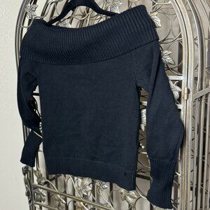 Boutique Sunday Best by Aritzia Black Boat Neck Sweater – Size M – NWT's